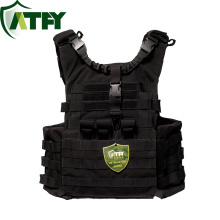 NIJ IIIA Black Tactical Bullet Proof Vest Ballistic Plate Carrier Kevlar Bullet Resistance Vest for wholesale